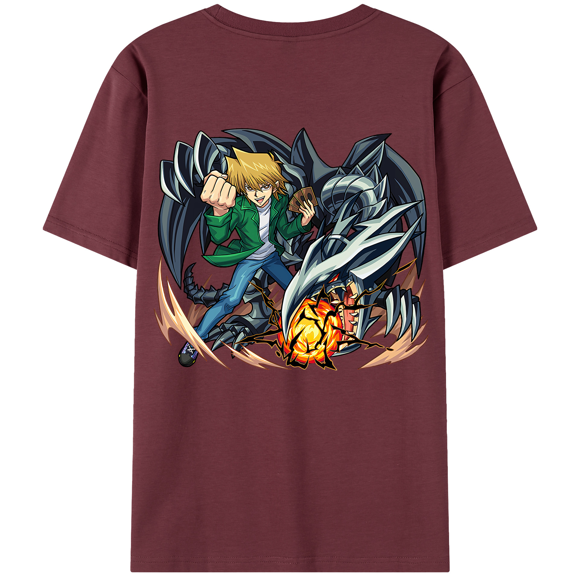 （画像用） 遊☆戯☆王 Yu-Gi-Oh! 綿100％半袖Tシャツ（背面プリント）